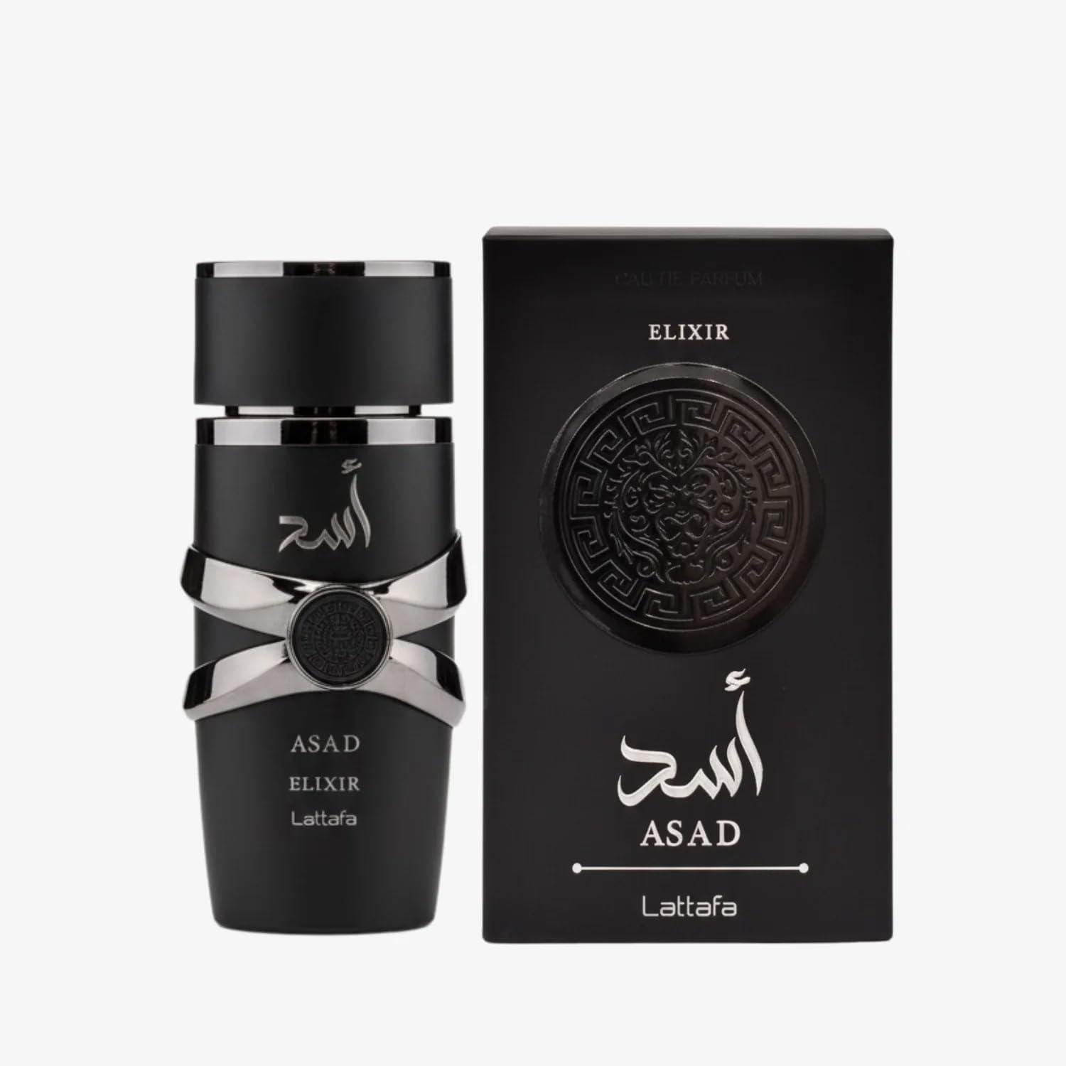 Lattafa Asad Elixir Men’s Eau de Parfum | Tobacco, Vanilla & Saffron