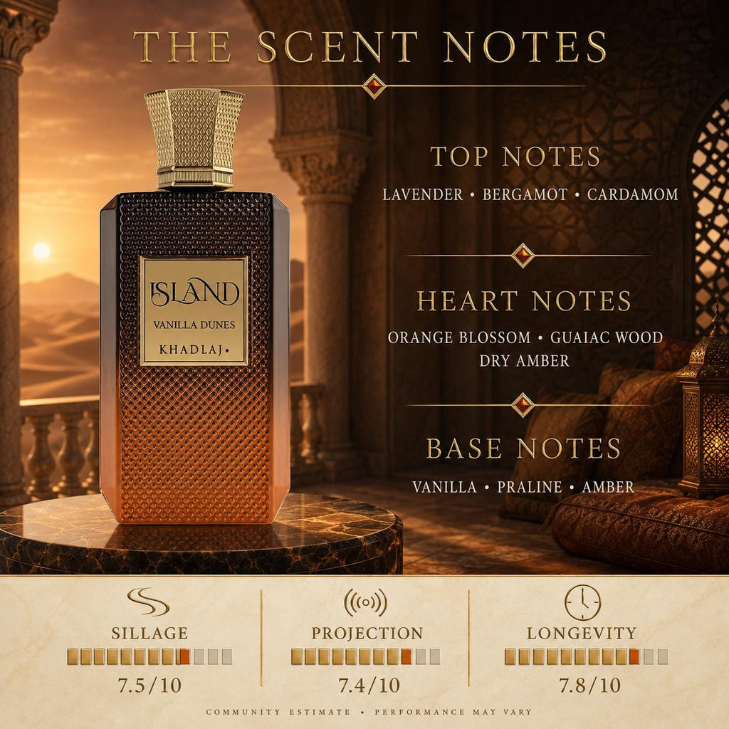 Khadlaj Island Vanilla Dunes Extrait de Parfum 100ml