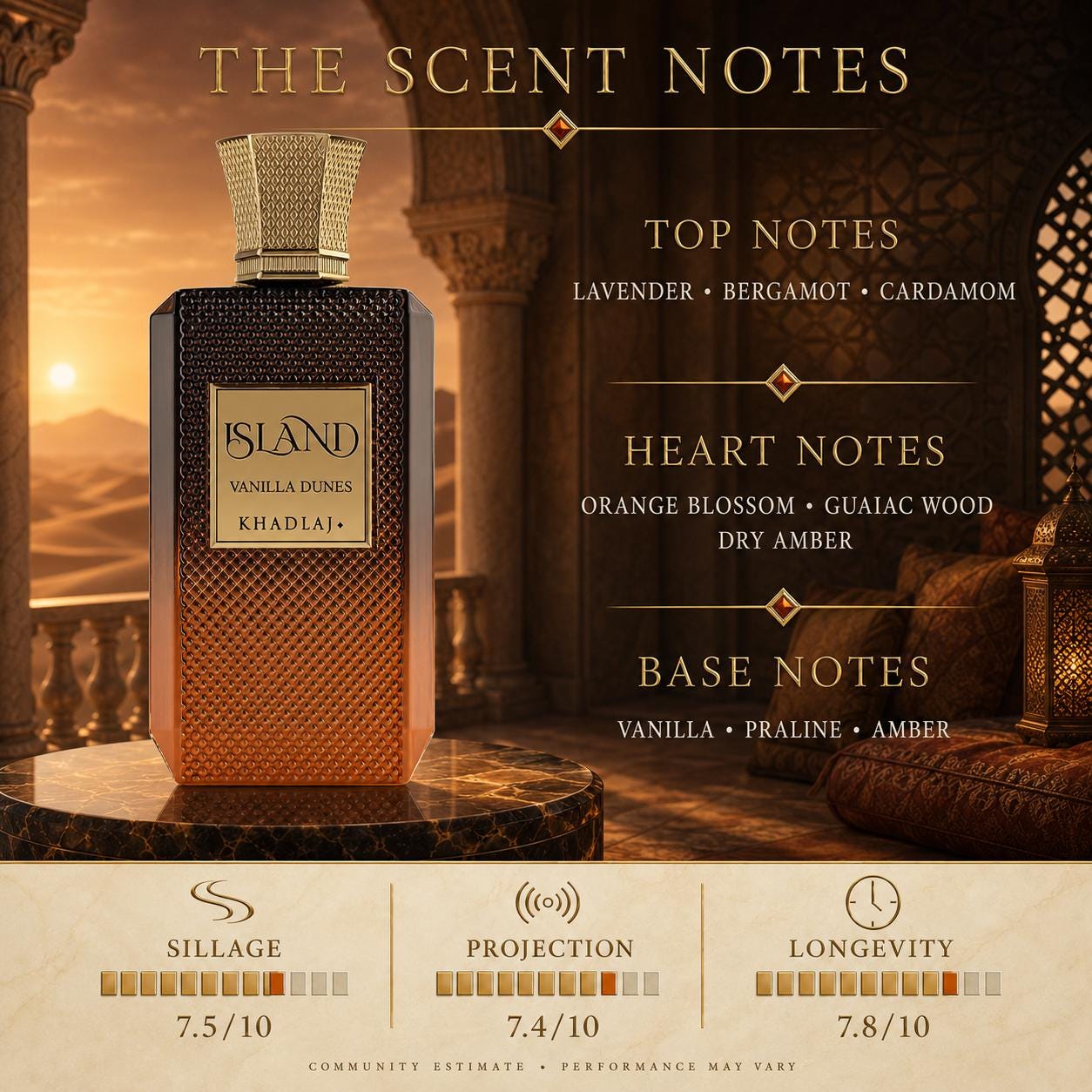 Khadlaj Island Vanilla Dunes Extrait de Parfum 100ml