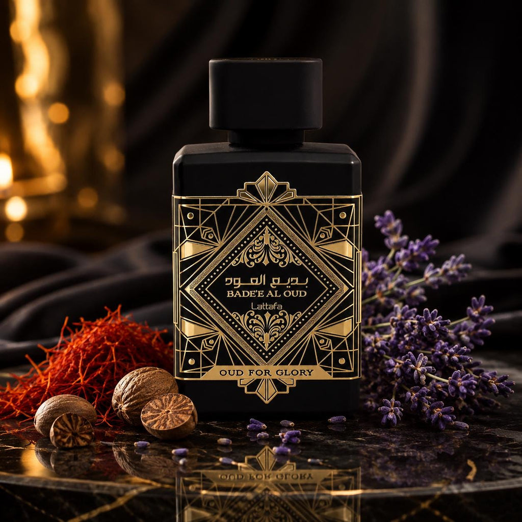 Badee Al Oud Glory 100ml Eau de Parfum | Saffron, Oud, Patchouli Unisex Arabian Perfume