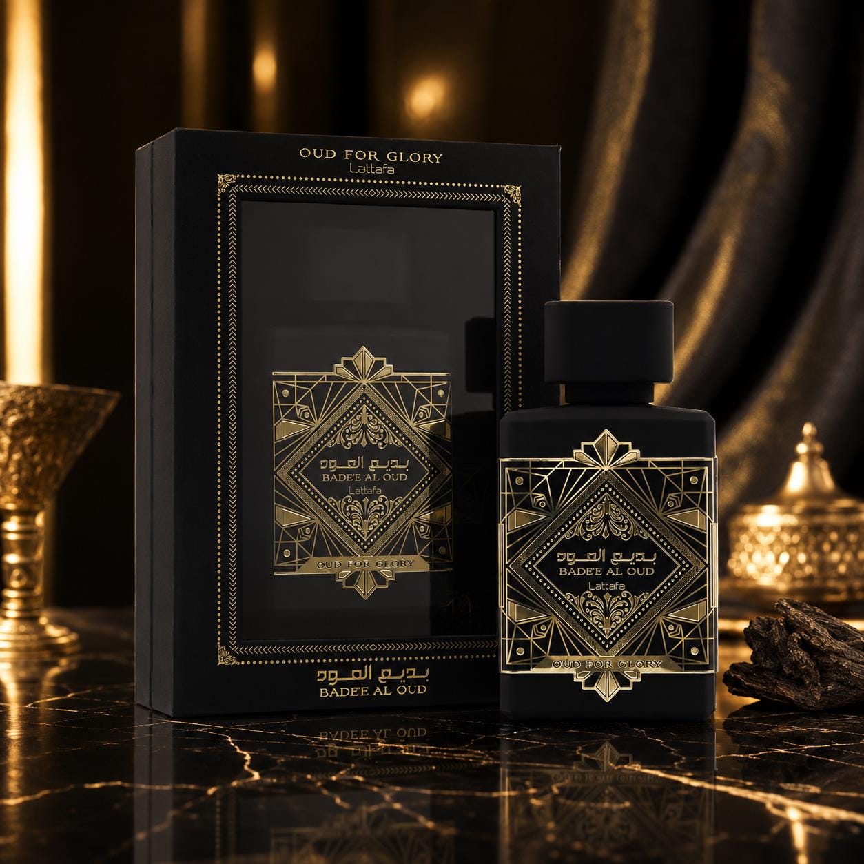 Badee Al Oud Glory 100ml Eau de Parfum | Saffron, Oud, Patchouli Unisex Arabian Perfume
