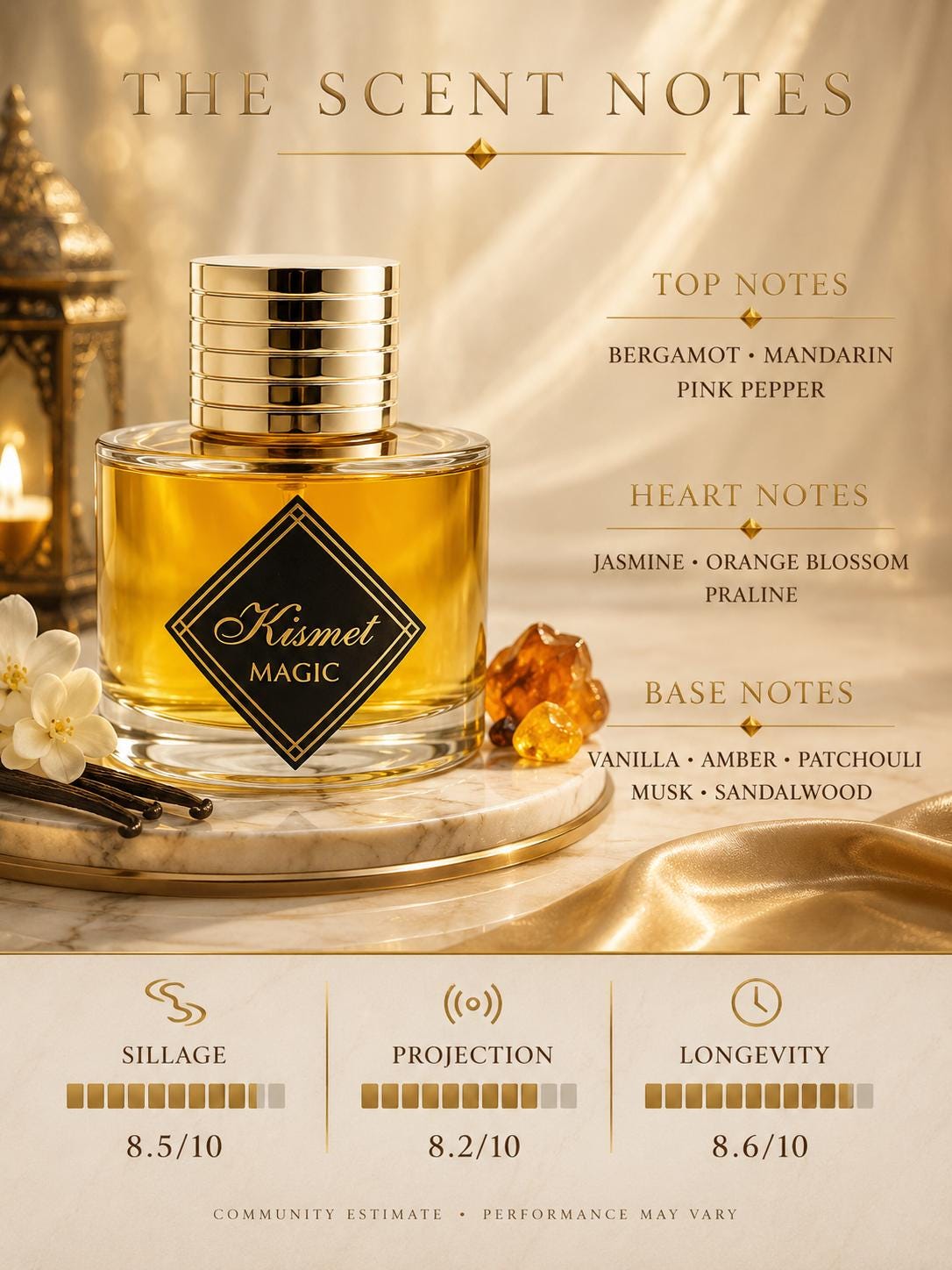 Maison Alhambra Kismet Magic EDP 100ml | Cognac & Vanilla