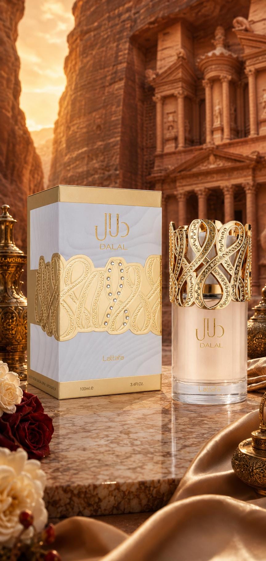 Lattafa Dalal Eau de Parfum 100ml | Apple & Vanilla Floral Perfume