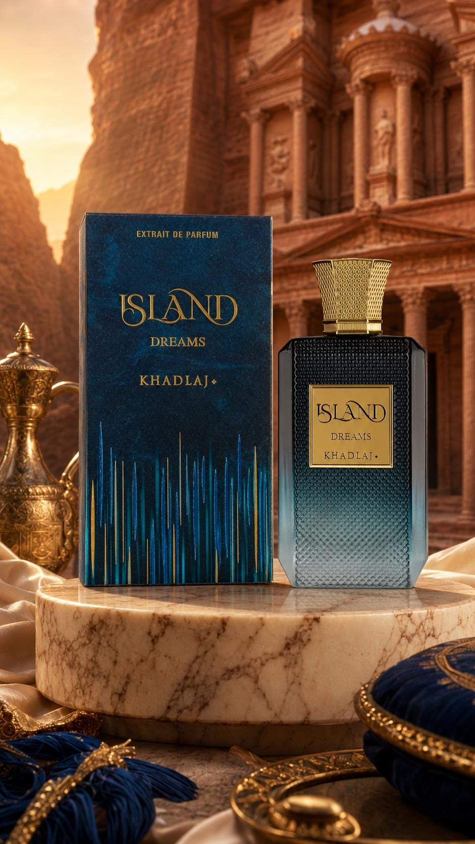 Khadlaj Island Dreams Extrait de Parfum 100ml | Fresh Unisex Arabian Fragrance