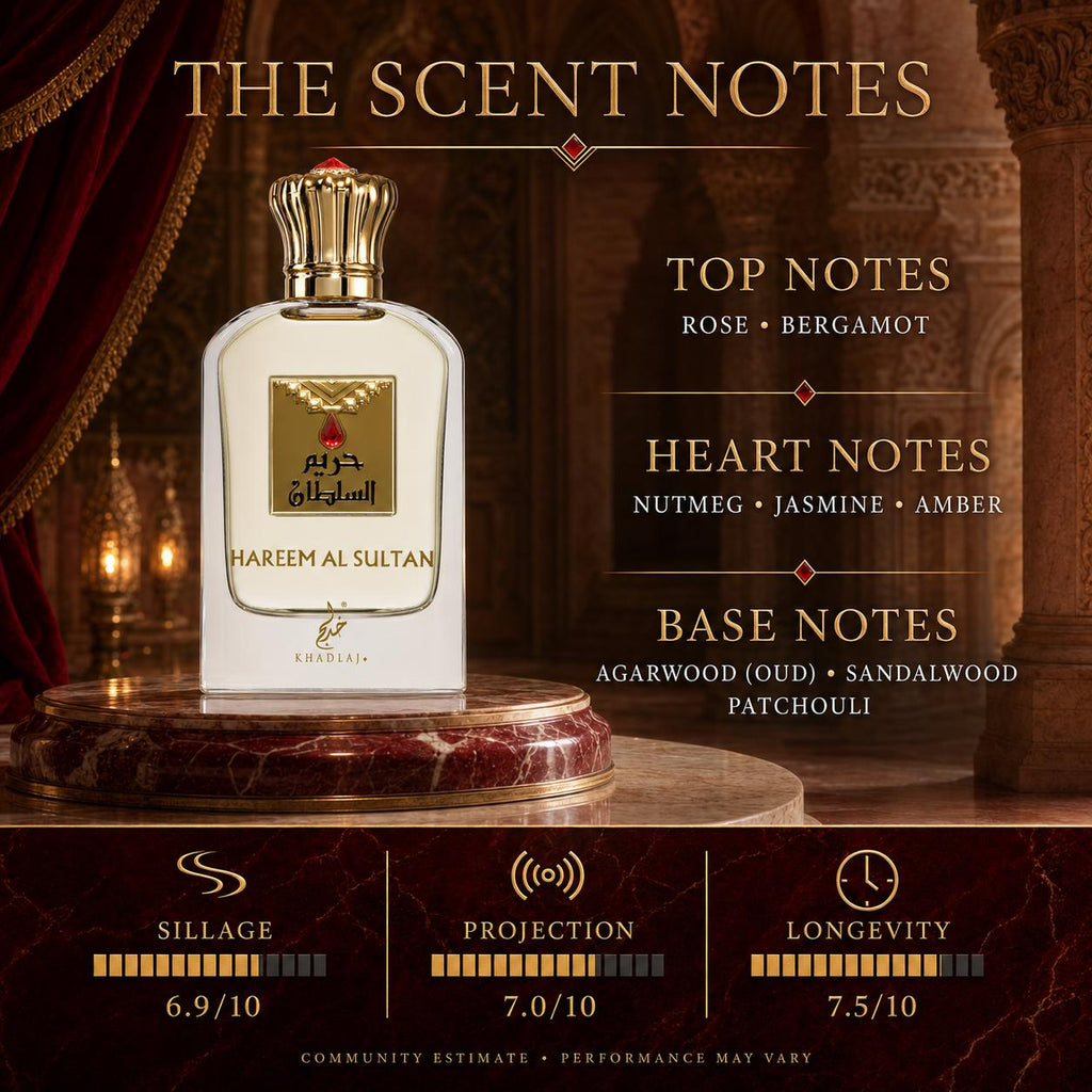 Khadlaj Hareem Al Sultan Eau de Parfum 75ml | Rose & Oud