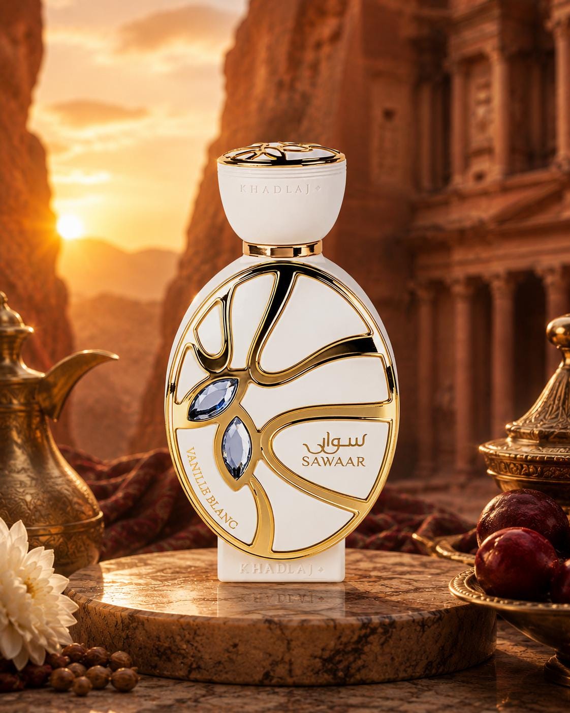 Khadlaj Sawaar Vanille Blanc Extrait 100ml | Creamy Vanilla & Apple