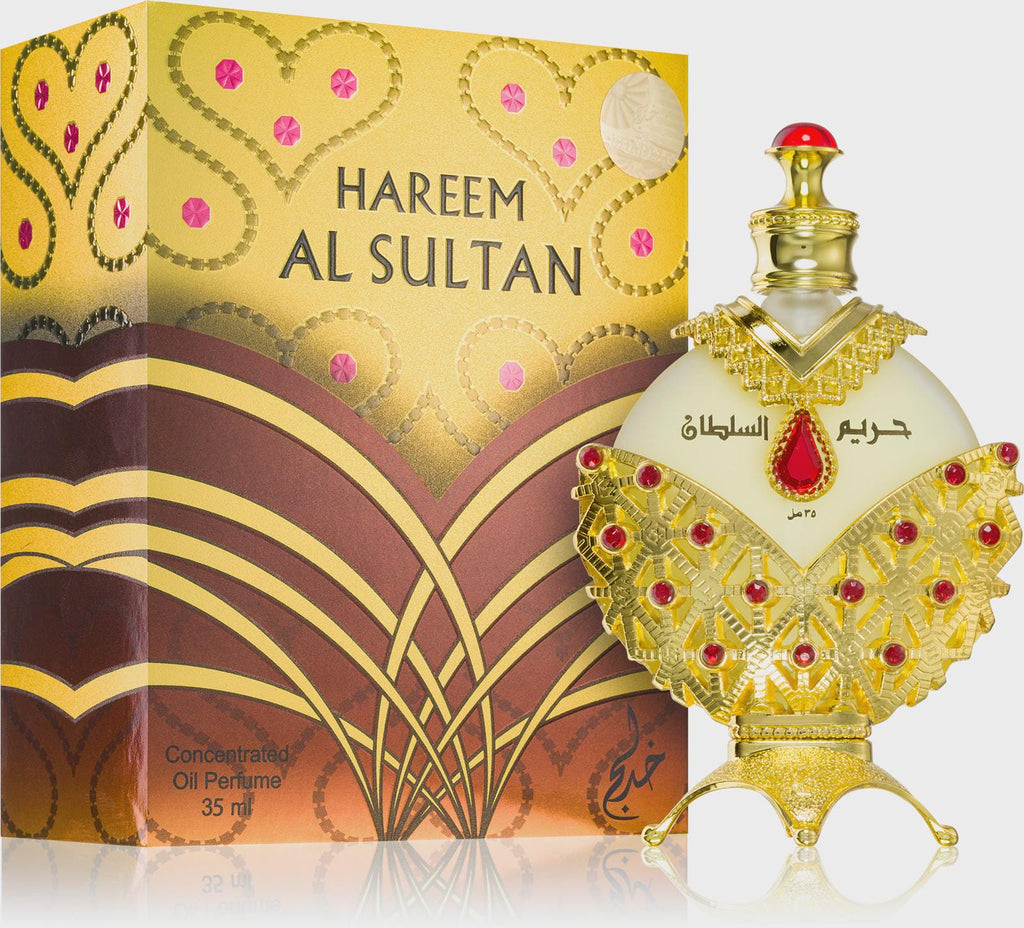 Khadlaj Hareem Al Sultan Gold Perfume Oil | Floral Fruity Arabian Attar
