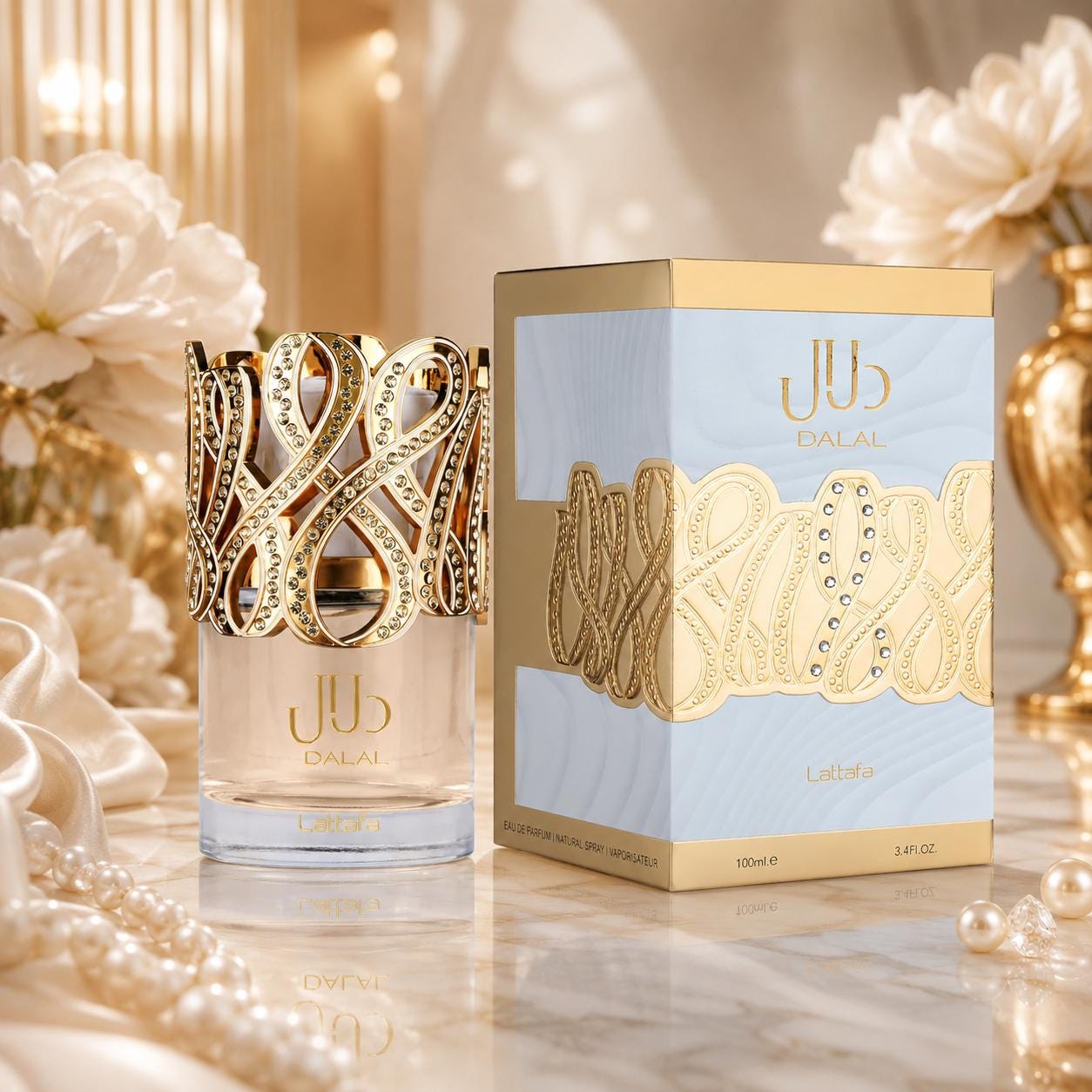 Lattafa Dalal Eau de Parfum 100ml | Apple & Vanilla Floral Perfume