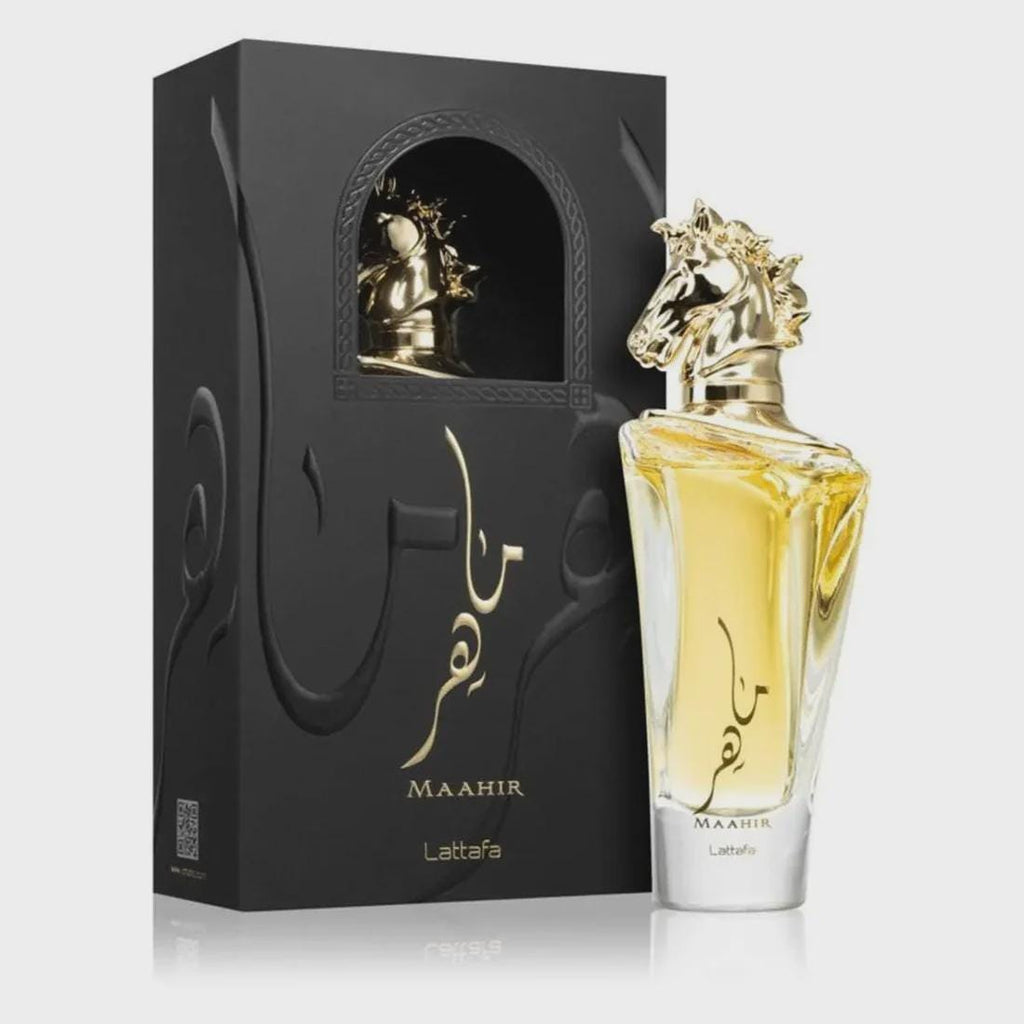 Lattafa Maahir Gold EDP 100ml | Saffron, Rose & Oud