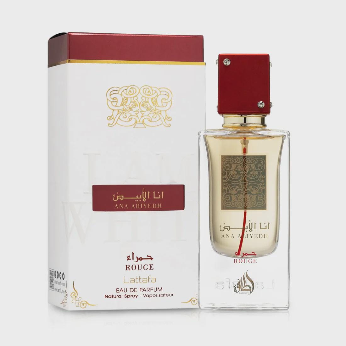 Lattafa Ana Abiyedh Rouge EDP 60ml | Amber & Musk