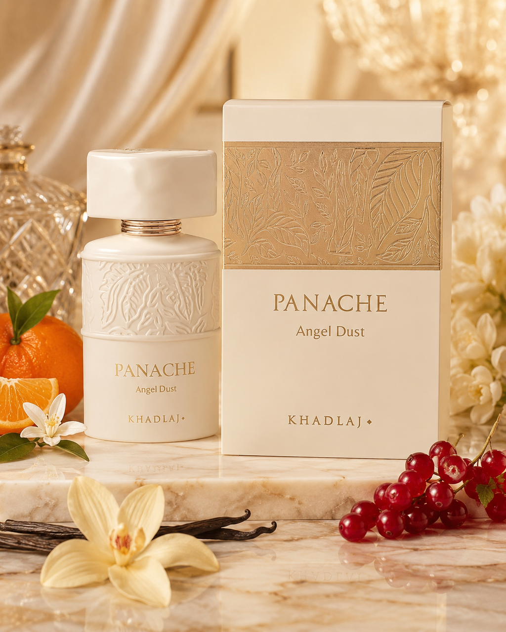 Khadlaj Panache Angel Dust 100ml Extrait de Parfum | Vanilla & Whipped Cream Women’s Gourmand