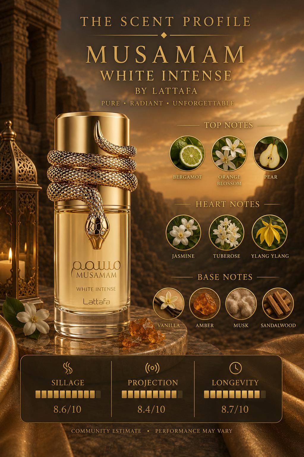 Lattafa Musamam White Intense EDP 100ml | Coconut & Sandalwood