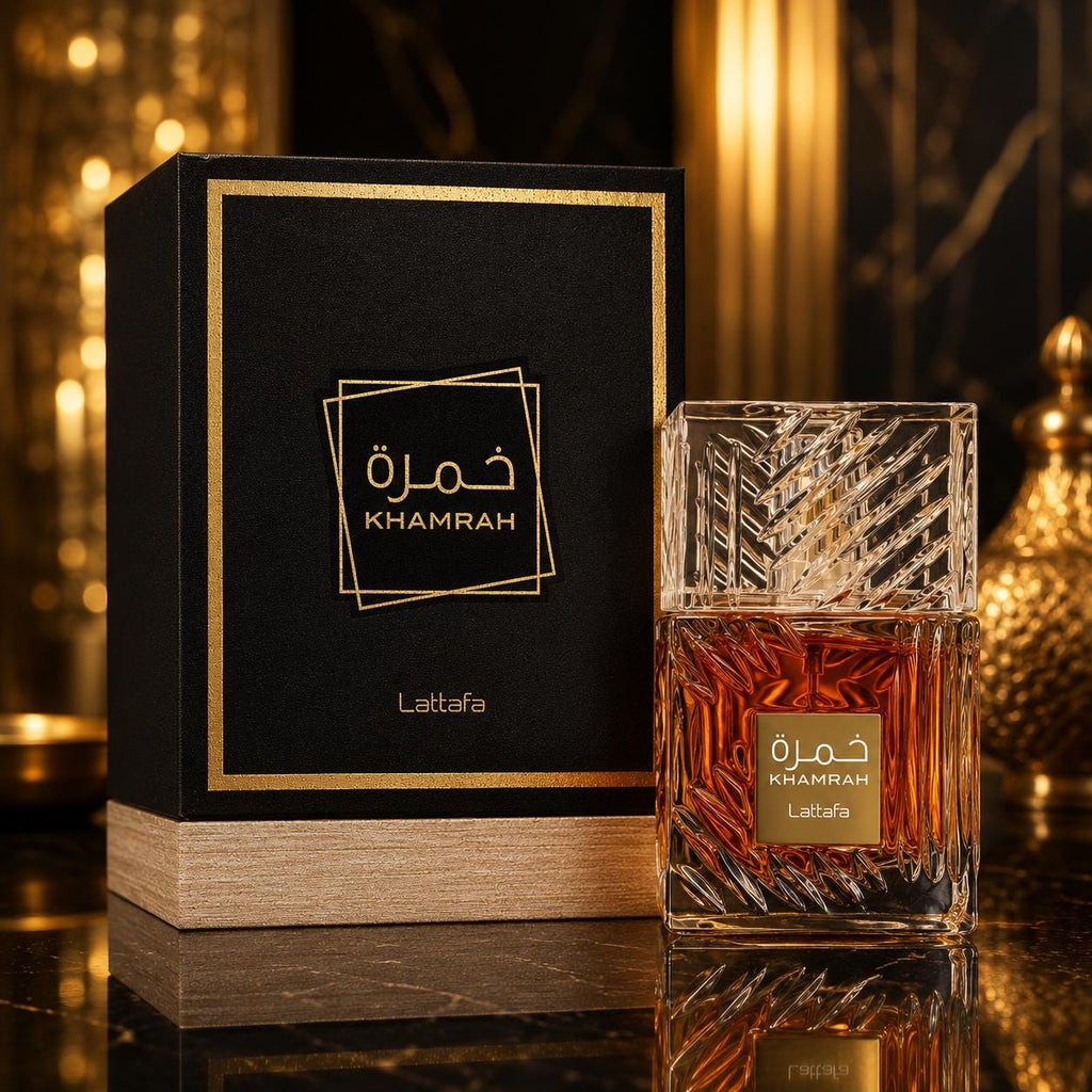 Khamrah  Eau de Parfum | Cinnamon Dates Praline Vanilla | Unisex Arabian Perfume