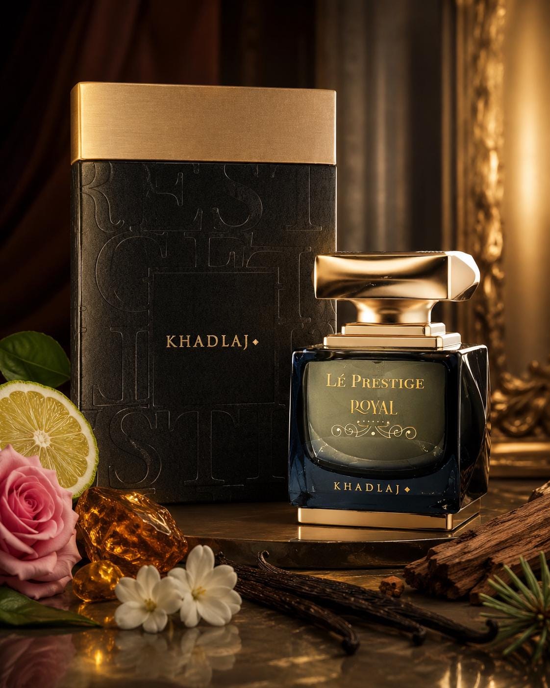 Khadlaj Le Prestige Royal Eau de Parfum | Rose & Leather