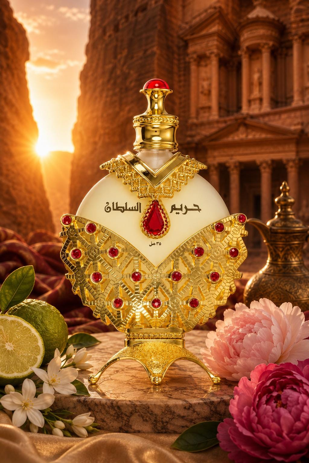 Khadlaj Hareem Al Sultan Gold Perfume Oil | Floral Fruity Arabian Attar