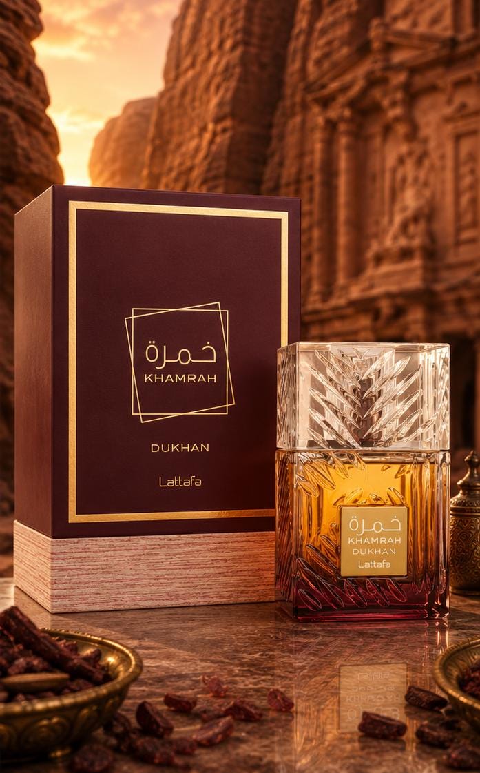 Lattafa Khamrah Dukhan Eau de Parfum | Tobacco & Amber Unisex Fragrance