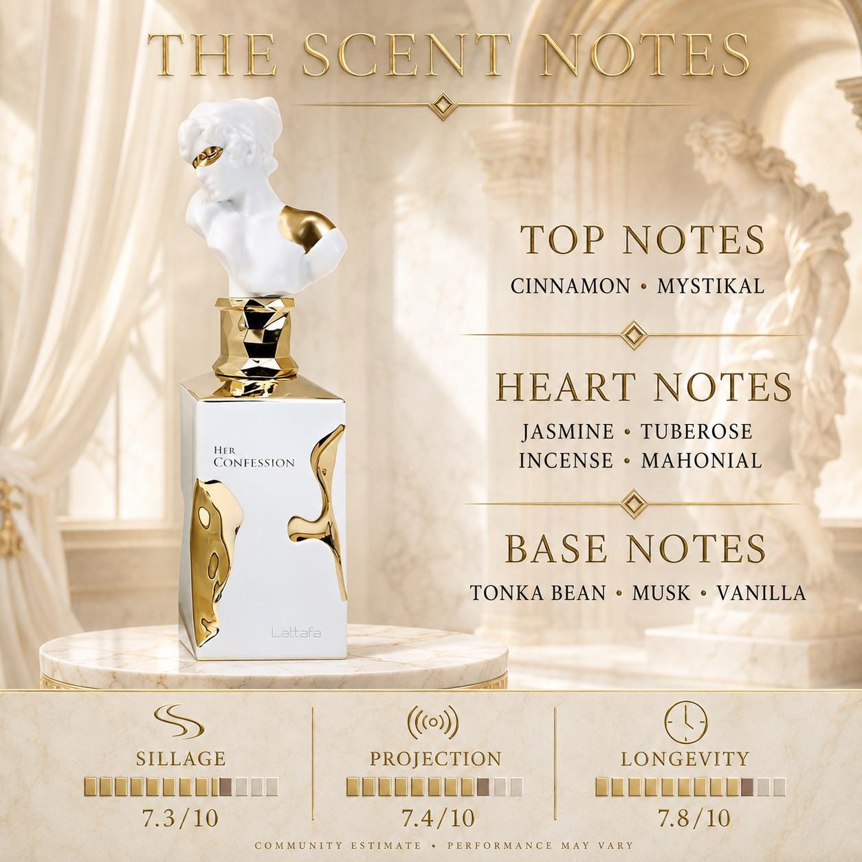 Lattafa Her Confession EDP 100ml | Vanilla & Tuberose