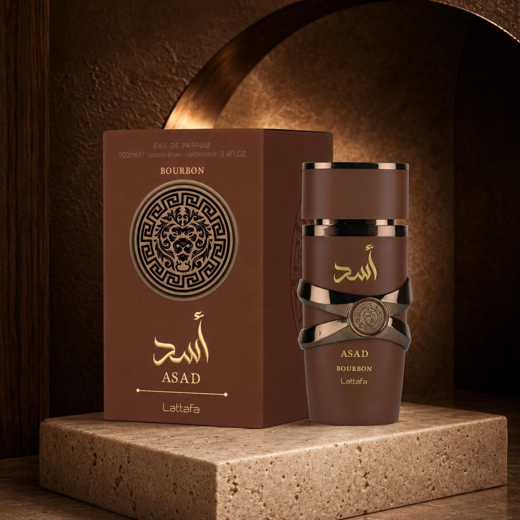Lattafa Asad Bourbon EDP 100ml | Cocoa, Vanilla & Amber