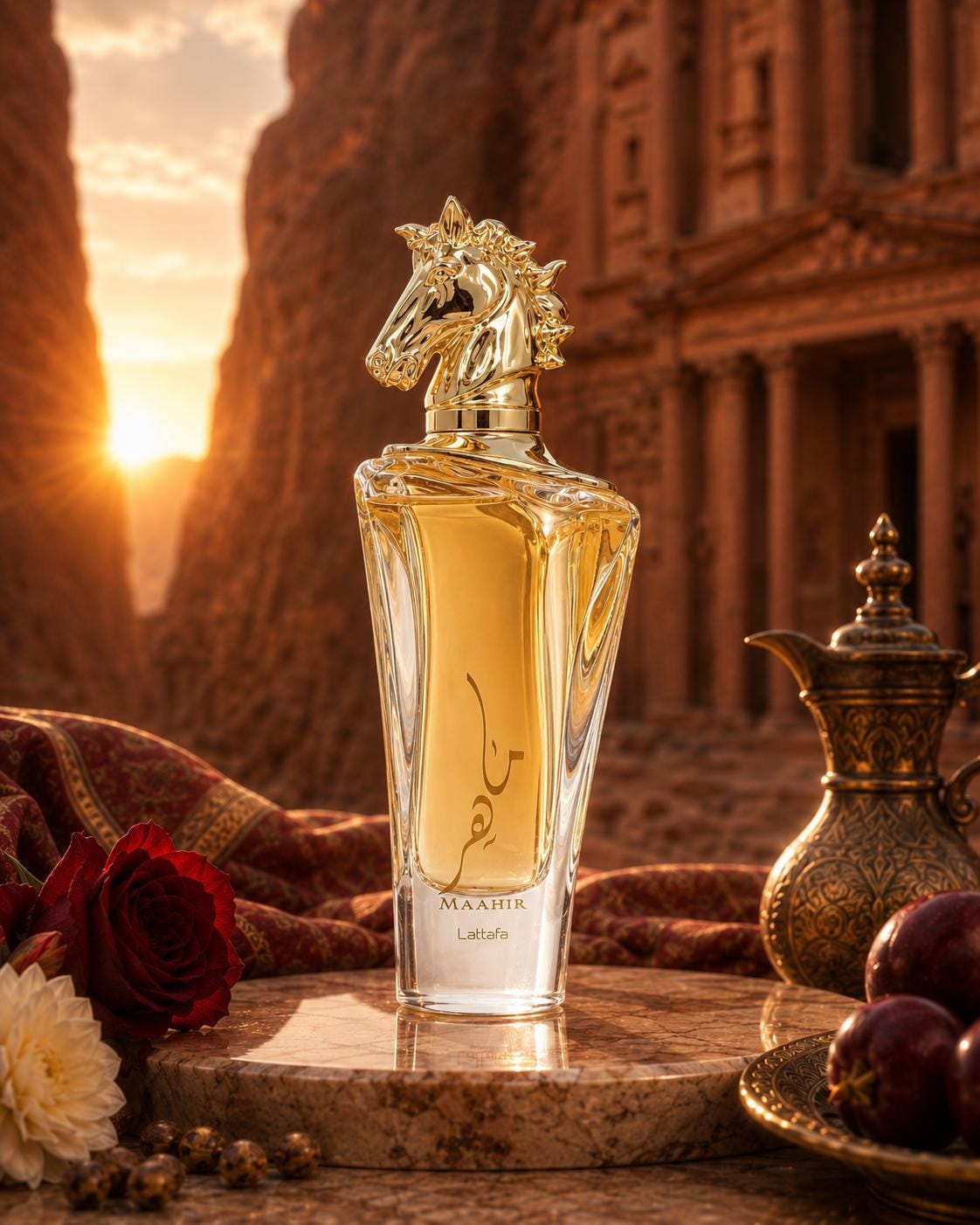 Lattafa Maahir Gold EDP 100ml | Saffron, Rose & Oud
