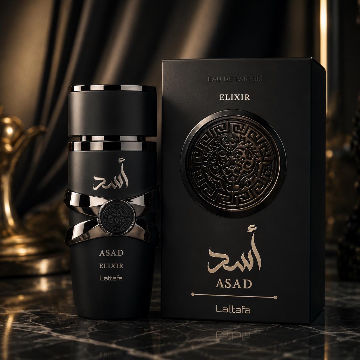 Lattafa Asad Elixir Men’s Eau de Parfum | Tobacco, Vanilla & Saffron