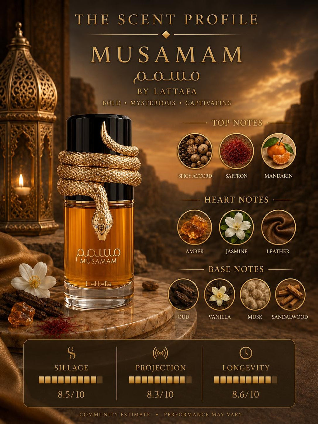 Lattafa Musamam EDP 100ml | Woody Saffron & Incense