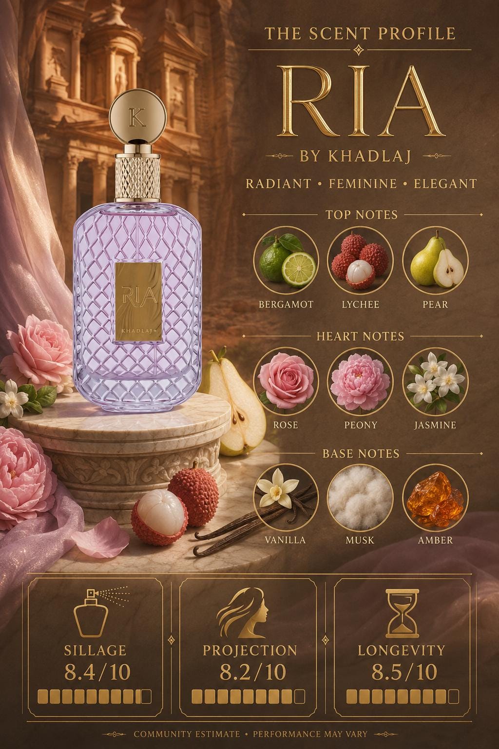 Khadlaj Ria EDP 100ml | Cherry, Raspberry & Musk